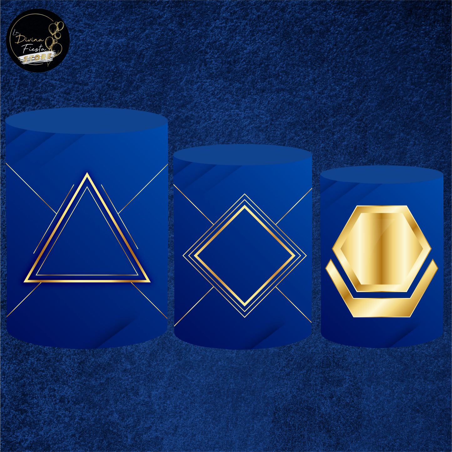 Set Azul Dorado