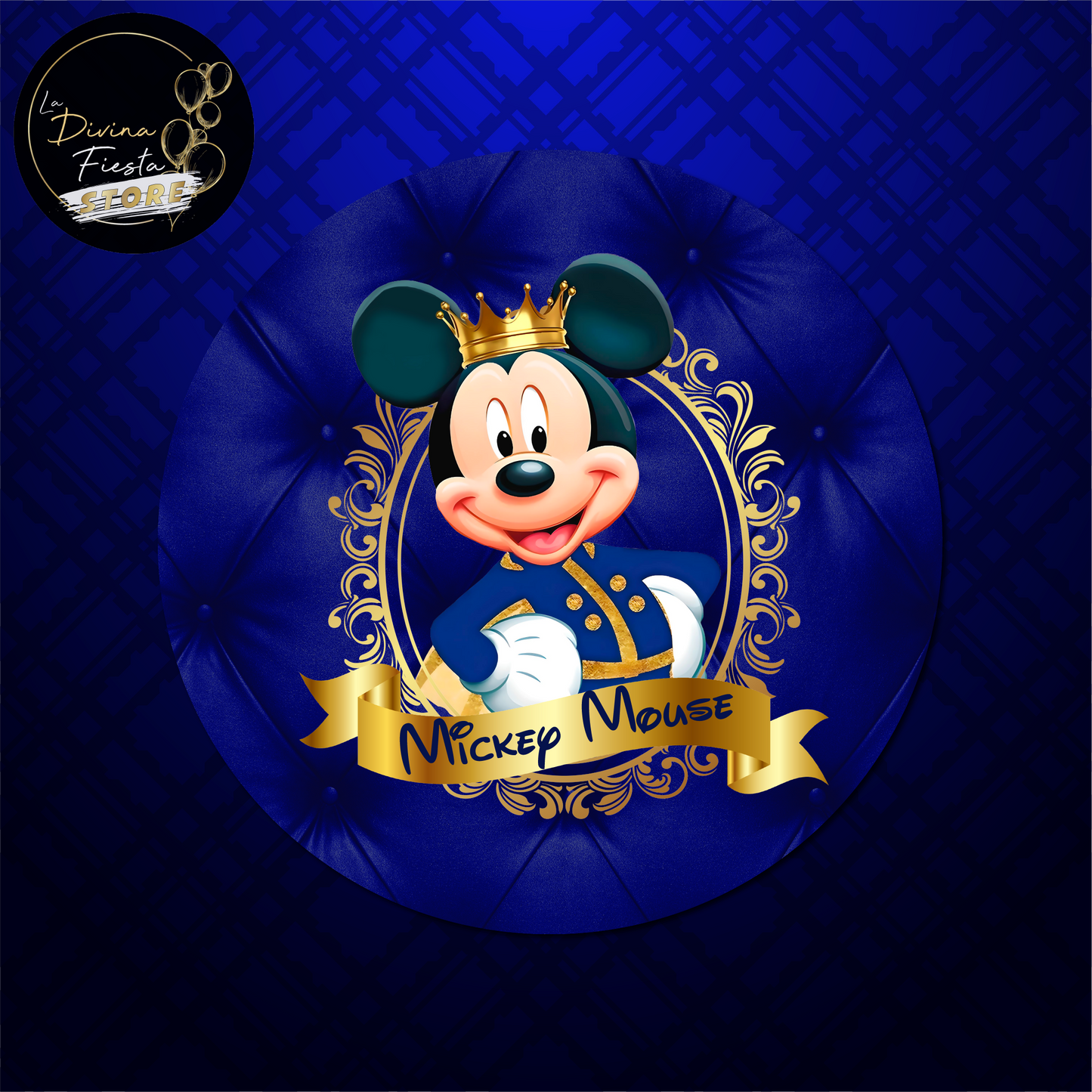 Aro Mickey Rey Azul V1