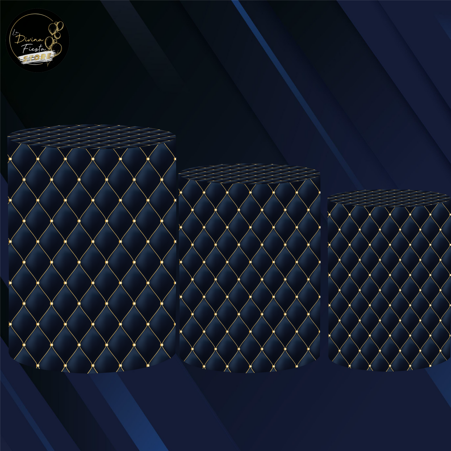 Set Terciopelo V3 - Azul & Dorado