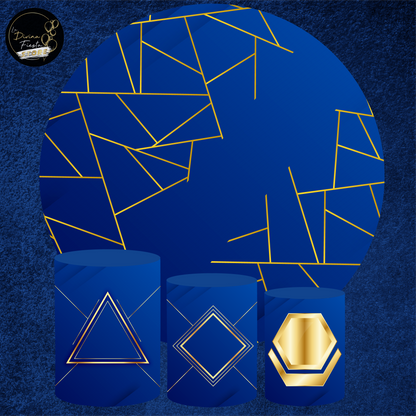 Set Azul Dorado