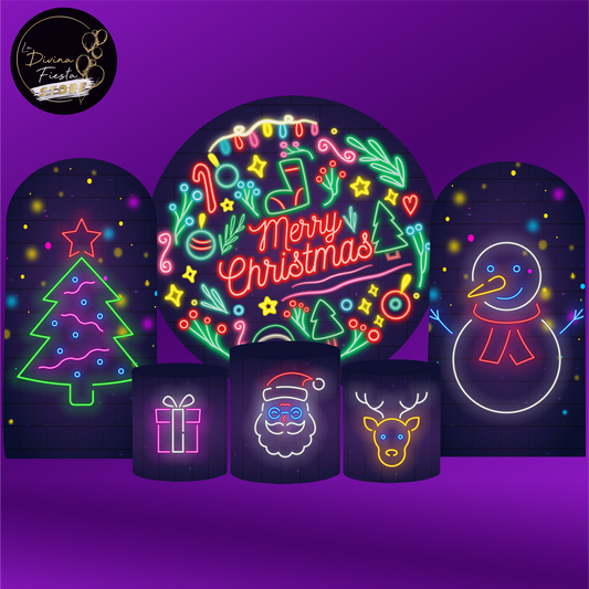 Set Navidad Neon